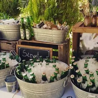 Barra de bebidas para eventos