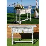 Altar blanco vintage, med. – alquiler para eventos
