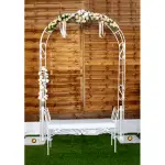 Arco ceremonial forja blanco