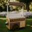Carrito Candy Bar de Madera Natural Grande – alquiler para eventos