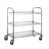 Carro camarero acero, med. 95 x 115 x 60 cm – alquiler para eventos