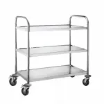 Carro camarero acero, med. 95 x 115 x 60 cm – alquiler para eventos