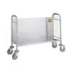 Carro platos acero grande, med. 82 x 105 x 55 cm – alquiler para eventos