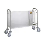 Carro platos acero grande, med. 82 x 105 x 55 cm – alquiler para eventos