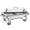 Chafing-dish rectangular, med. 35 x 65 x 22 cm – alquiler para eventos