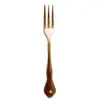 Tenedor postre col. Imperial oro – alquiler para eventos