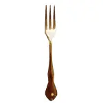 Tenedor postre col. Imperial oro – alquiler para eventos