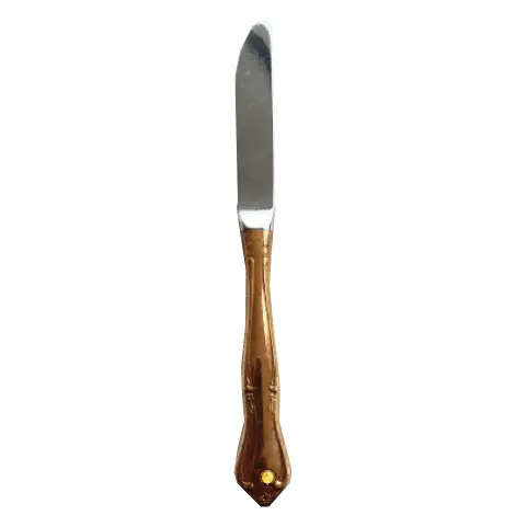Cuchillo Postre Col. Imperial Oro – alquiler para eventos