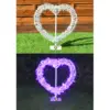 Corazón photocall pequeño, luz led , med. 62 al x 60 an – alquiler para eventos