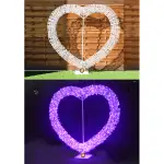 Corazón photocall grande, luz led, med. 2,00 al x 1. 90 an – alquiler para eventos