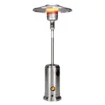 Estufa butano mod. Seta, med. 2,35 al x 80 an. Colores bl/inox. – alquiler para eventos