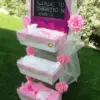 Estantería de arroz o petalos, med. 1,05 al x 50 an cm – alquiler para eventos