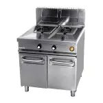 Freidora doble seno repagas, butano med. 115 cm. De alto x 80 cm. De ancho x 75 cm. De fondo 20 l. C/seno. Ruedas para transporte – alquiler para eventos