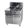 Freidora doble seno repagas, med. Butano medidas: 110 de alto x 70 de ancho x 60 cm. De fondo 15 l. C/seno. Ruedas para transporte – alquiler para eventos