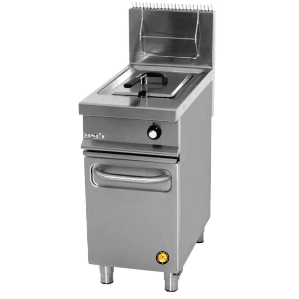 Freidora Un Seno Repagas Butano. Med. 110 Cm. Alto X 40 Cm. Ancho X 75 Cm. Fondo 20L. C/Seno. Ruedas Para Transporte – alquiler para eventos