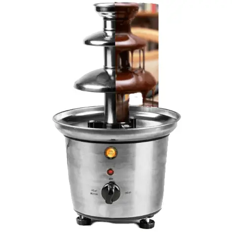 Fuente Eléctrica Chocolate Inox./3Pisos – alquiler para eventos