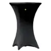 Funda mesa cocktail negra – alquiler para eventos