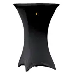 Funda mesa cocktail negra – alquiler para eventos