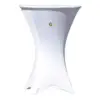 Funda mesa cocktail blanca – alquiler para eventos