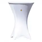 Funda mesa cocktail blanca – alquiler para eventos