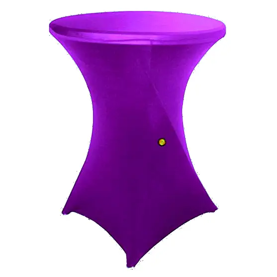 Funda Mesa Cocktail Morado – alquiler para eventos
