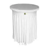 Funda mesa cocktail hondas blanca – alquiler para eventos