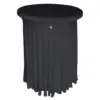 Funda mesa cocktail hondas negra – alquiler para eventos