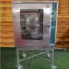 Horno eléctrico trifásico 380v de convección, consumo 16. 000w / medidas: 1,00 m alto x 93 cm ancho x 90 cm fondo / capacidad para 10 bandejas / incluye soporte con ruedas para transporte – alquiler para eventos