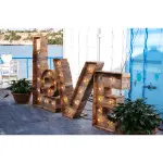 Letras love rústicas madera pino, med. L =1,60x90 cm/o=56x56 cm/v=134x113 cm/e=82x96 cm – alquiler para eventos