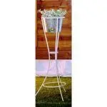 Maceteros blancos forja, med. 1,00 mt. – alquiler para eventos