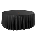 Mantel redondo negro - ø3,30m – alquiler para eventos