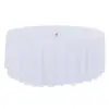 Mantel redondo blanco -ø3,30m – alquiler para eventos