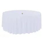 Mantel redondo blanco -ø3,30m – alquiler para eventos