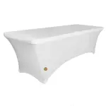 Mantel elástico para mesa rectangular de 180x75 cm. – alquiler para eventos