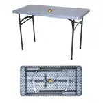 Mesa rectangular pvc, med. 1,80 x 45 cm – alquiler para eventos