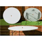 Mesa redonda madera, med. 1,80 ø mt. – alquiler para eventos
