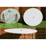 Mesa redonda madera, med. 160 ø mt. – alquiler para eventos