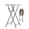 Mesa redonda pvc cocktail, med. 80 ø mt. – alquiler para eventos