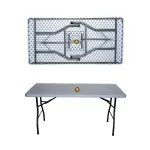 Mesa rectangular pvc, med. 2,00 x 90 cm – alquiler para eventos