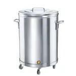 Olla acero con ruedas, med. 38 al x 50ø/74litros – alquiler para eventos