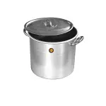 Olla aluminio, med. 35 al x 35ø/34litros – alquiler para eventos