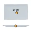 Plato rectangular, med. 20 x 13 cm – alquiler para eventos