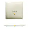 Plato cuadrado mod. Mediterraneo, med. 21,5 x 21,5 cm – alquiler para eventos
