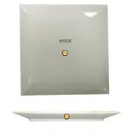 Plato cuadrado mod. Mediterraneo, med. 26 x 26 cm – alquiler para eventos
