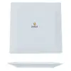 Plato cuadrado mod. Mediterraneo, med. 24 x 24 cm – alquiler para eventos