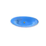 Plato hondo tierra azul