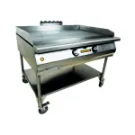 Plancha grande eurast but. 2 fog. , med. 85 cm. De alto x 80 cm. De ancho x 57 cm. De fondo. Soporte ruedas para transporte. – alquiler para eventos