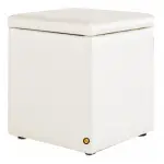 Puff blanco, med. 35 x 35 x 35 cm – alquiler para eventos