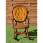 Sillón mecedora capitone, med. – alquiler para eventos
