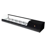 Vitrina expositora frigorífica/ 6 bandejas, med. 1,50 x 40 x 25 cm – alquiler para eventos